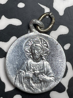 Undated Italy Jesus/Mary Religious Medalet Lot#T9819
