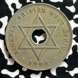 1908 British West Africa 1 Penny Lot#T9709