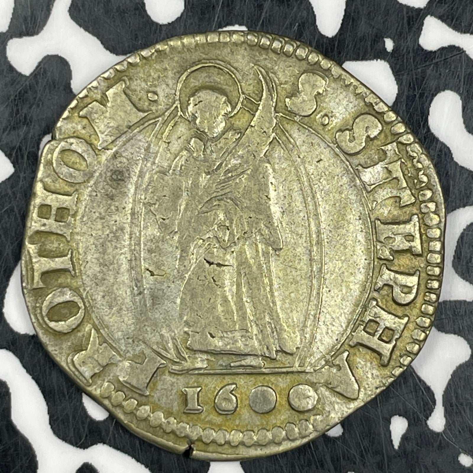 1600 France Metz Testone Lot#JM0692 Silver! Very Scarce! KM#15