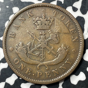 1852 Upper Canada 1 Penny Token Lot#E7719