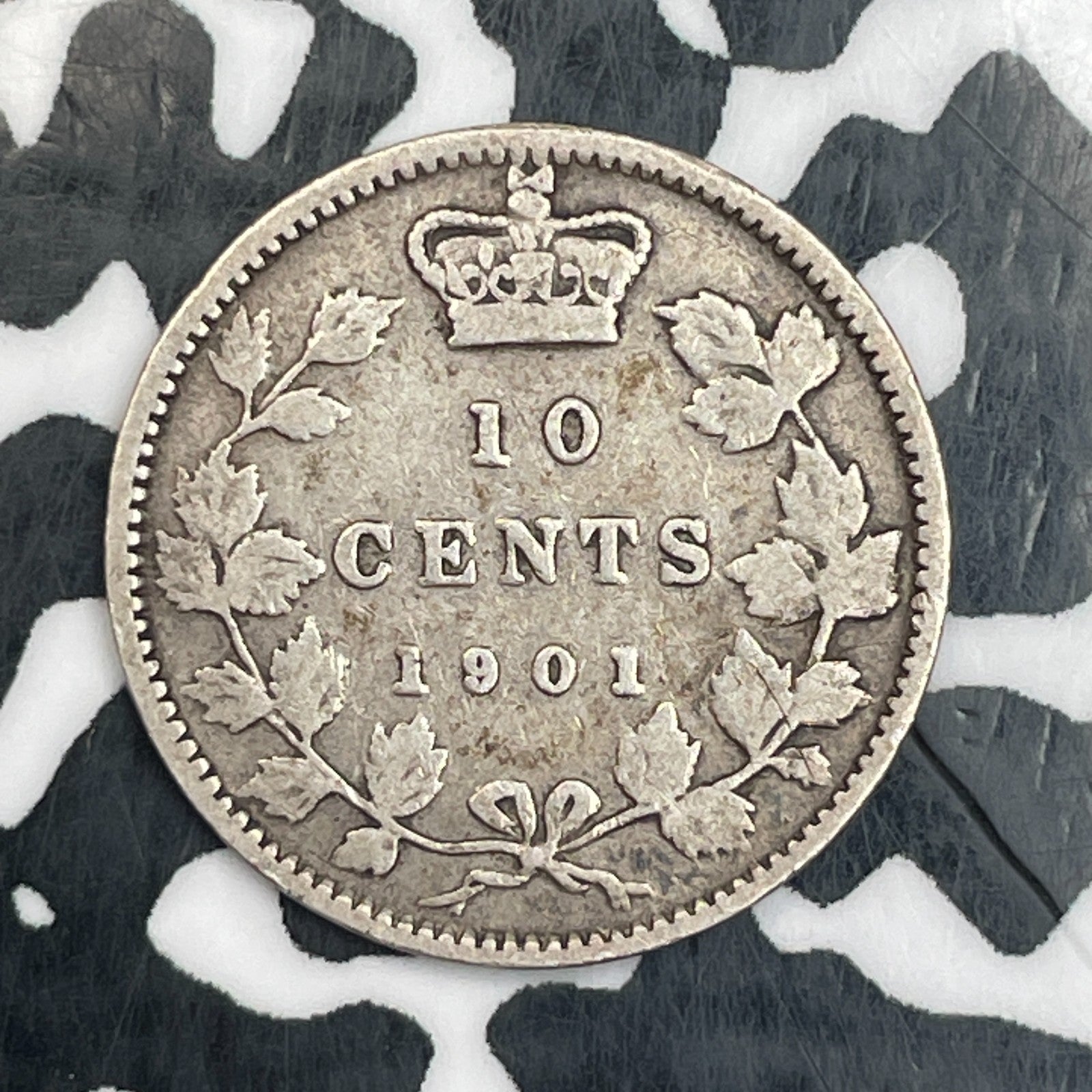 1901 Canada 10 Cents Lot#N0260 Silver!
