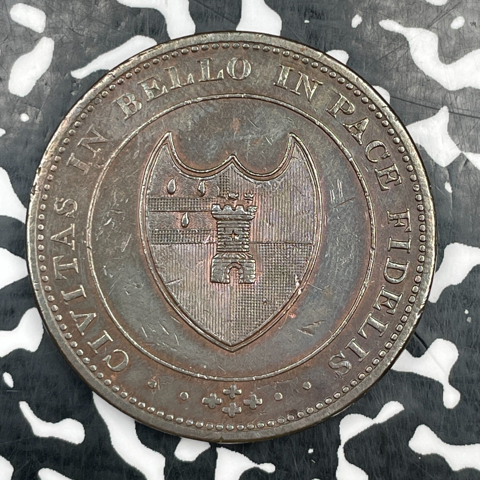 1811 Great Britain Worcester House of Industry 1 Penny Token Lot#N0967 D&H-14