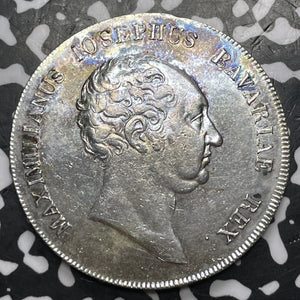 1811 Germany Bavaria 1 Thaler Lot#JM7725 Large Silver! Nice Detail, Old Cleaning