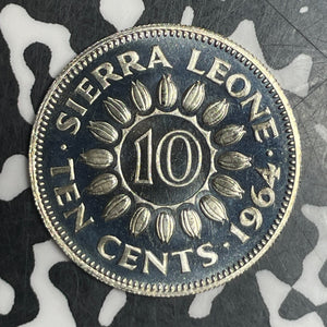 1964 Sierra Leone 10 Cents Lot#T6310 Proof!