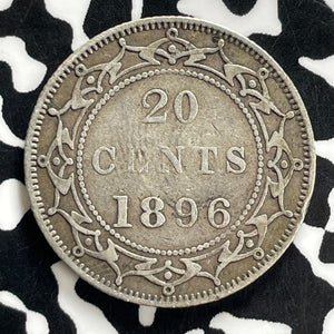 1896 Newfoundland 20 Cents Lot#JM0171 Silver! Nice!