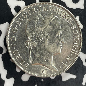 1848-A Austria 20 Kreuzer Lot#T8178 Silver! Nice!