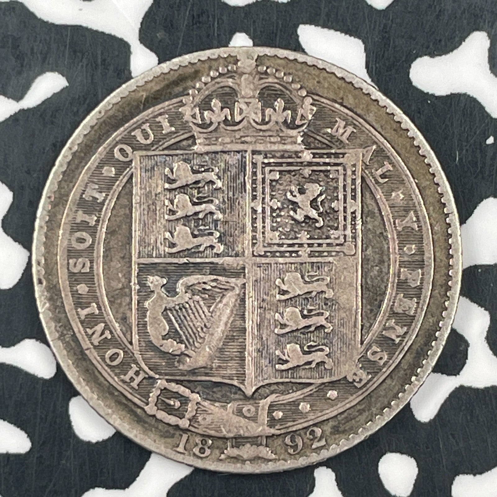 1892 Great Britain 1 Shilling Lot#F5678 Silver!