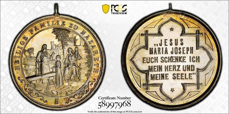 Undated Germany Holy Family Of Nazareth Medal PCGS MS63 Lot#GV4089