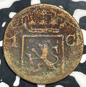 1830 Netherlands East Indies 1 Cent Lot#T9969 Corrosion