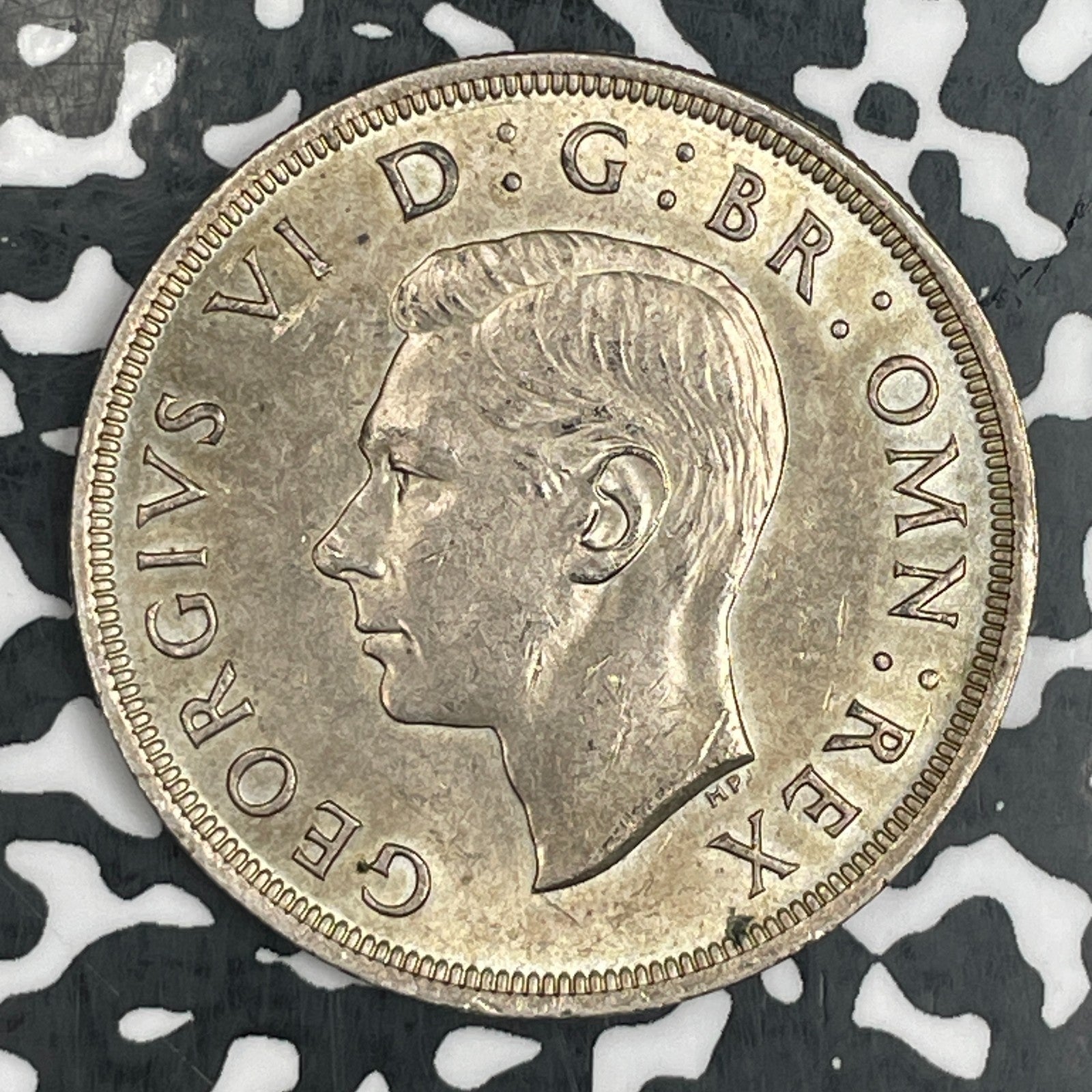 1937 Great Britain 1 Crown Lot#N1749 Large Silver Coin! High Grade! Beautiful!