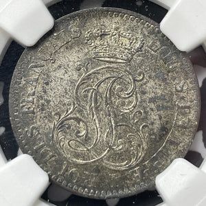 1846-A French Guiana 10 Centimes NGC MS62 Lot#G9529 Nice UNC!