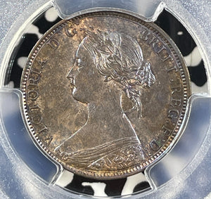 1861 New Brunswick 1 Cent PCGS MS62BN Lot#G049 Nice UNC!