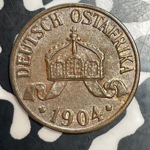 1904-A German East Africa 1/2 Heller Lot#T3558 High Grade! Beautiful!