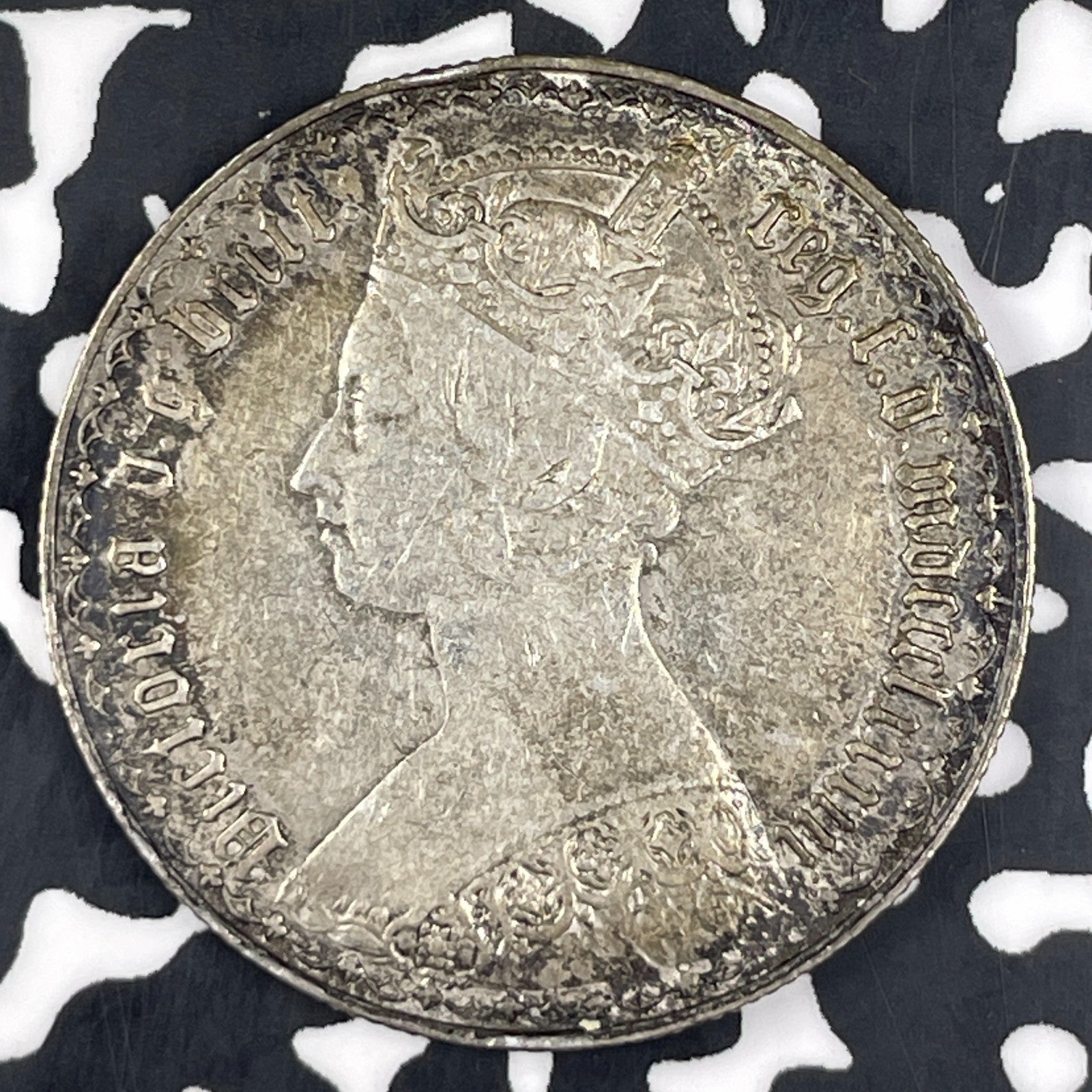 1883 Great Britain Victoria 1 'Gothic' Florin Lot#JM1055 Silver!