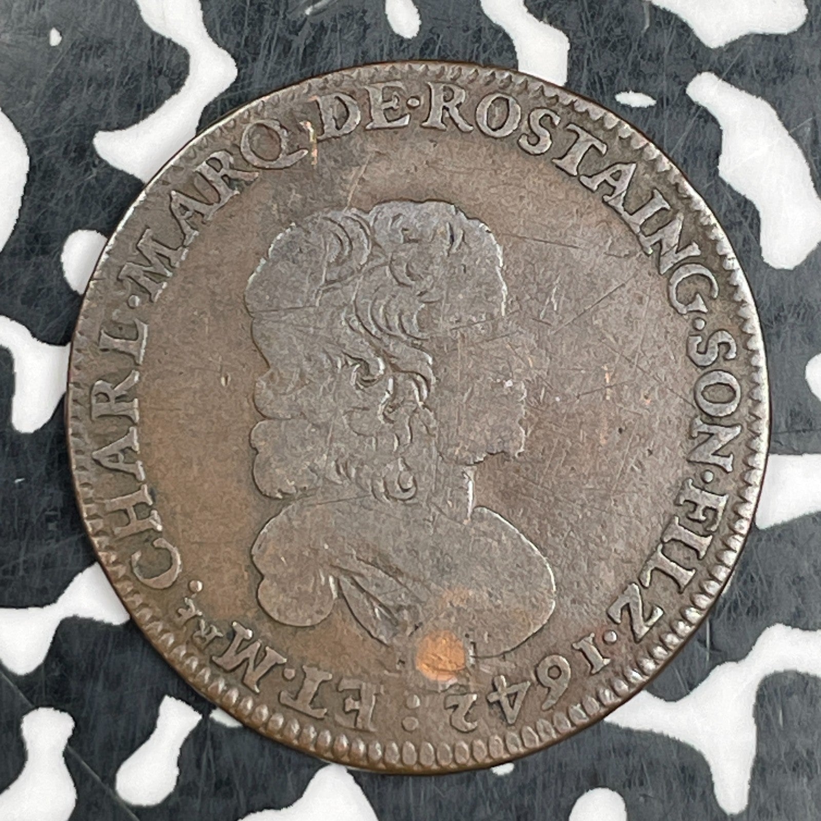 1642 France Tristan Marquis De Rostaing Jeton Lot#N1663 F-9577