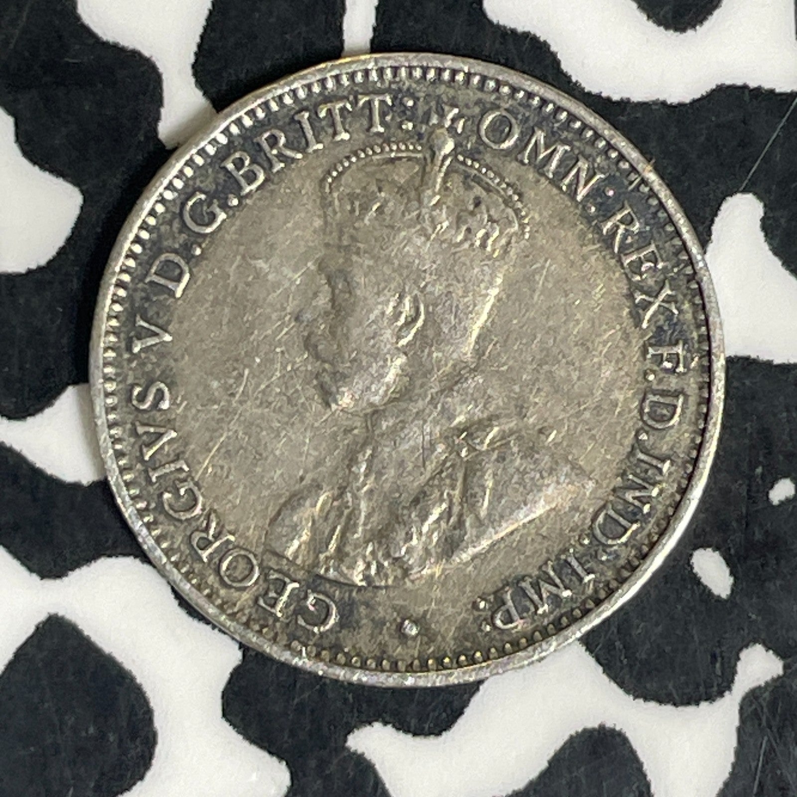 1936 Australia 3 Pence Threepence Lot#C6298 Silver!