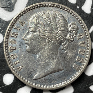 1840 India 1/4 Rupee Lot#D7318 Silver! Nice!