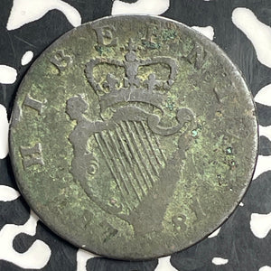 1781 Ireland 1/2 Penny Half Penny Lot#T0711