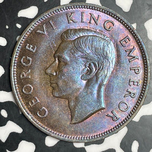 1942 New Zealand 1 Penny Lot#E9775 High Grade! Beautiful Toning!