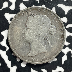 1881-H Canada 50 Cents Lot#JM9535 Silver! Scarce!