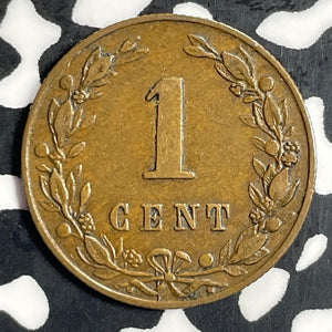 1882 Netherlands 1 Cent Lot#T1091 KM#107.1