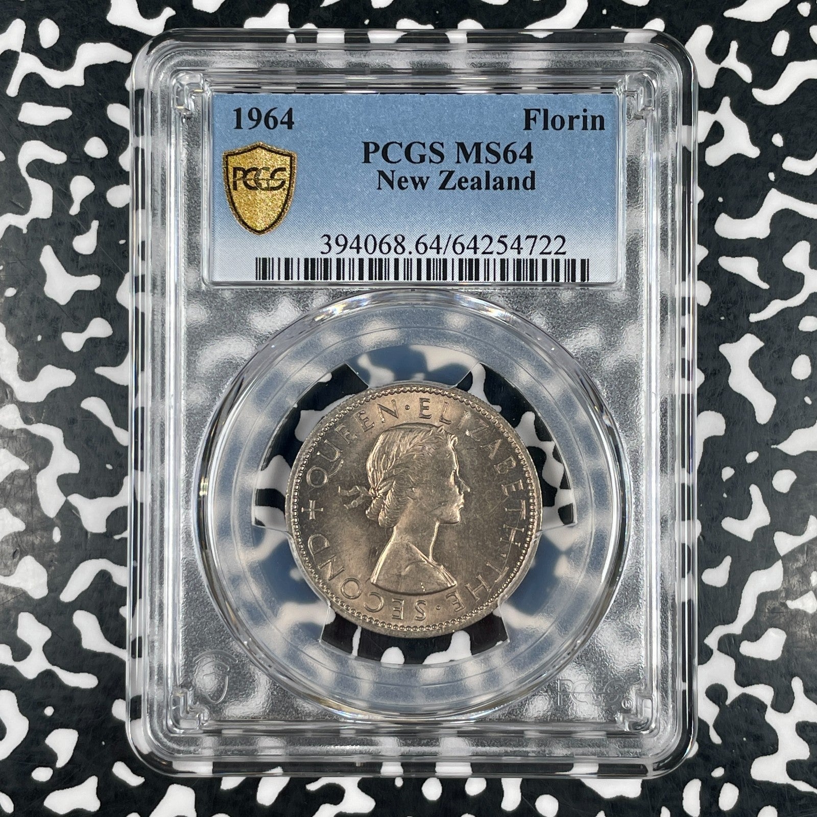 1964 New Zealand 1 Florin PCGS MS64 (Many Available) (1 Coin Only)