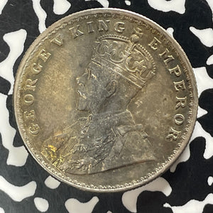 1918 India 1 Rupee Lot#T5671 Silver! High Grade! Beautiful!