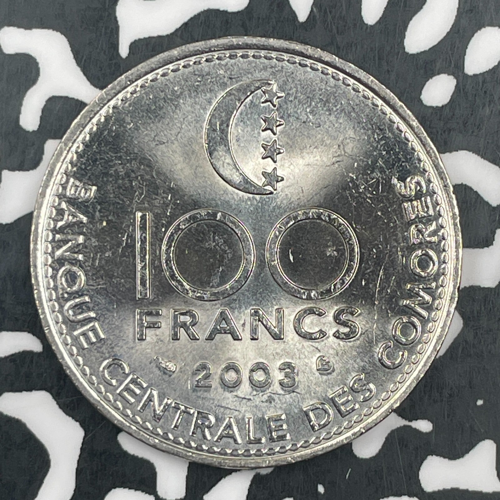2003 Comoros Islands 100 Francs Lot#F8117 High Grade! Beautiful!