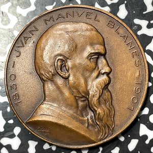 1947 Uruguay Montevideo Juan Manuel Blanes Medal Lot#OV1298 50mm