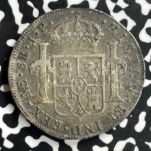 1809-Limae JP Peru 8 Reales Lot#JM9734 Large Silver!
