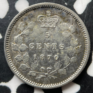 1870 Canada 5 Cents Lot#JM9028 Silver! Nice!