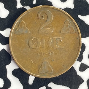 1923 Norway 2 Ore Lot#T8746