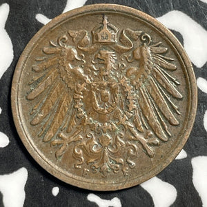 1905-F Germany 2 Pfennig Lot#E5957