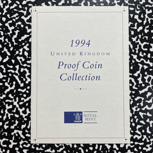 1994 Great Britain 8x Coin Proof Set Lot#B2654 With Case & C.O.A.