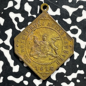1912 Germany Kaiser Wilhelm II Klippe Medal Lot#JM9939 31x36mm