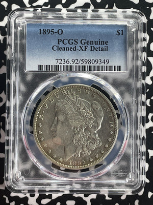 1895-O U.S. $1 Morgan Dollar PCGS Cleaned-XF Detail Lot#G686 Silver! Key Date!