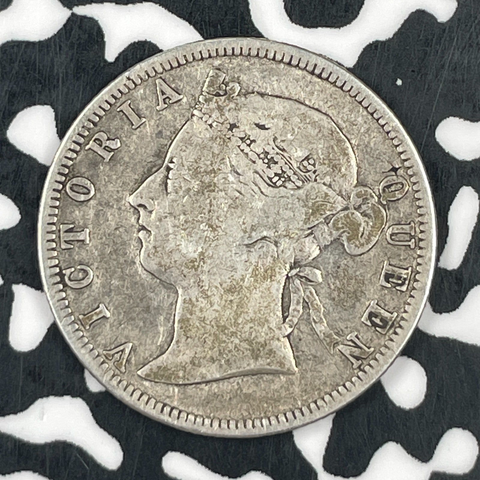 1898 Hong Kong 20 Cents Lot#JM1422 Silver! Low Mintage