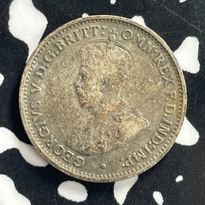 1921-M Australia 3 Pence Threepence Lot#C0755 Silver!