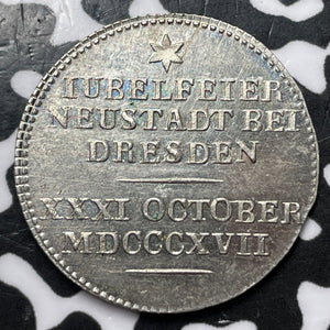 1817 Germany 300th Anniversary Of Reformation In Dresden Medal Lot#JM6890 Silver
