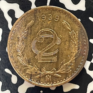 1939 Mexico 2 Centavos Lot#T5844 High Grade! Beautiful!