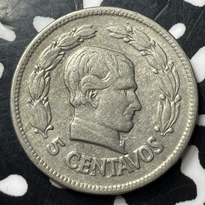 1928 Ecuador 5 Centavos Lot#E9422