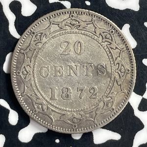 1872-H Newfoundland 20 Cents Lot#T7161 Silver!