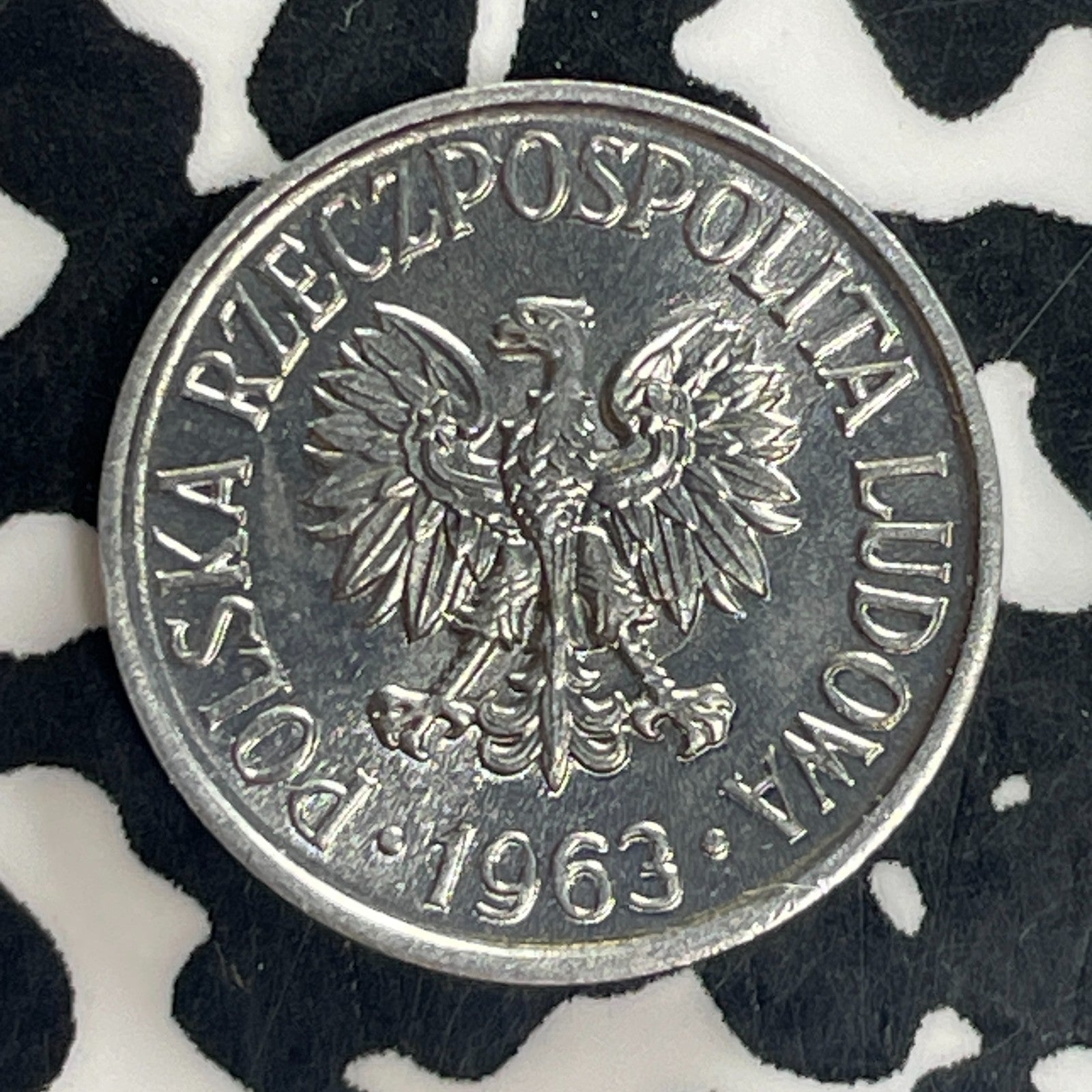 1963 Poland 5 Groszy Lot#C5094 High Grade! Beautiful!