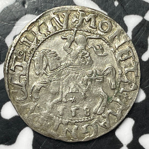 1558 Lithuania 1/2 Groschen Lot#JM7669 Silver! Nice!