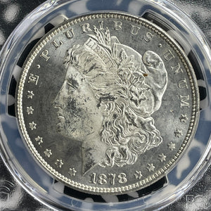 1878 U.S. $1 Morgan Dollar PCGS MS63 Lot#G357 Silver! 8 Tail Feathers