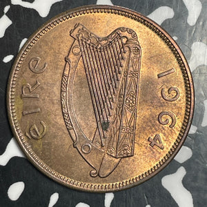 1964 Ireland 1 Penny Lot#T2742 High Grade! Beautiful!