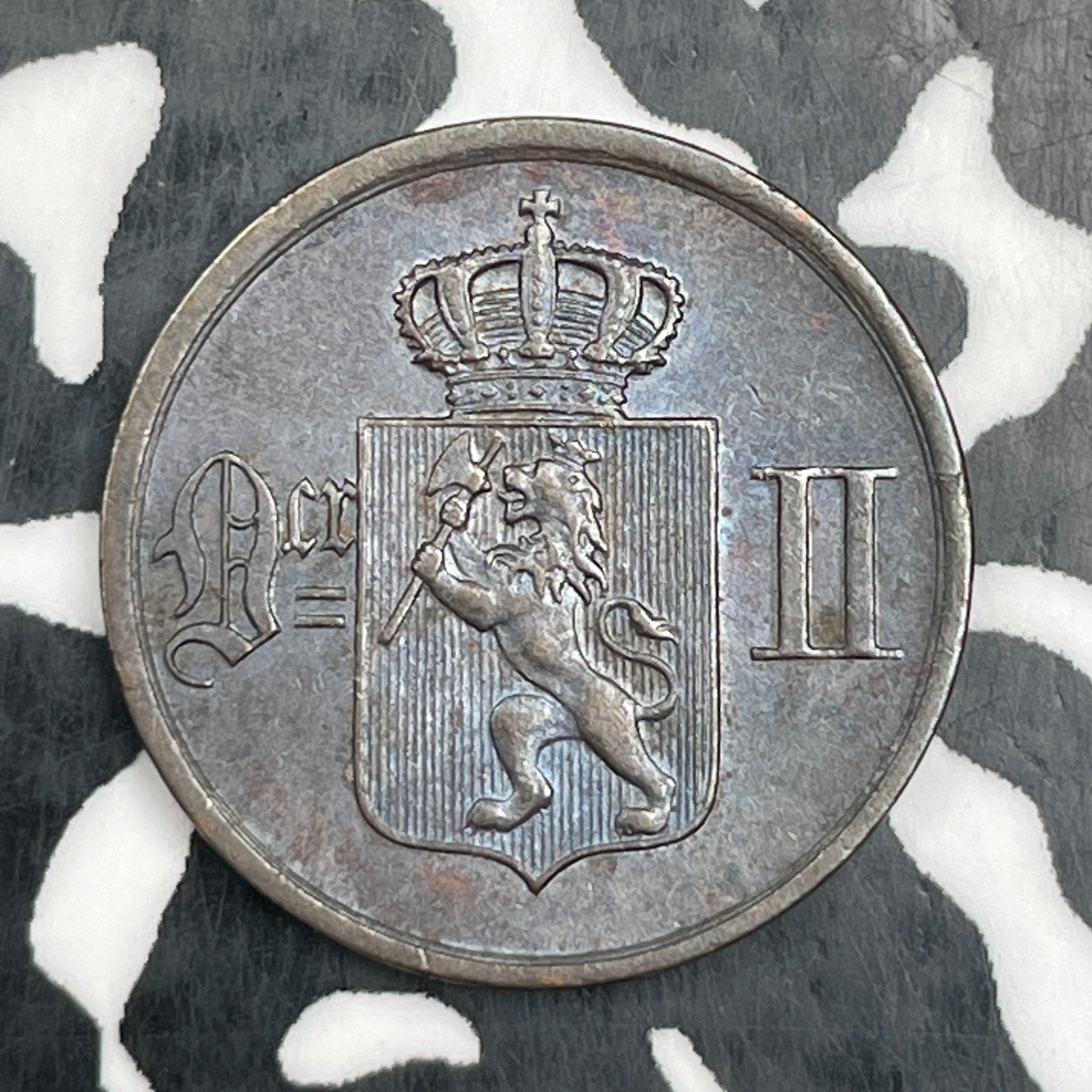 1877 Norway 1 Ore Lot#N2179 Nice!