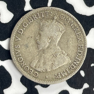 1925 Australia 3 Pence Threepence Lot#T8526 Silver!