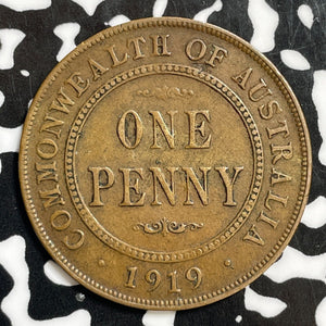 1919 Australia 1 Penny Lot#E3952 No Dots