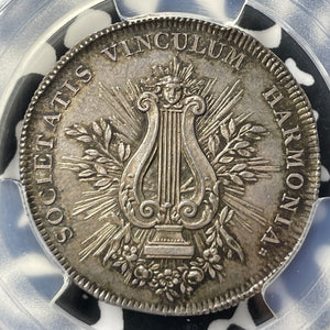 1787 France Avalon Music Lovers Society Jeton PCGS MS62 Lot#G9442 Silver!